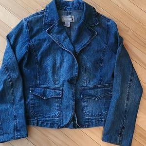 Crop jean jacket